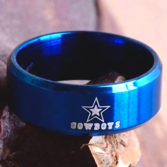 NFL Dallas Cowboys Unisex Titanium Ring - Picture 1 of 4